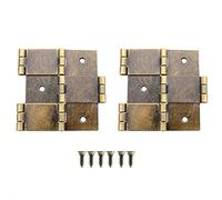Hinge HJGarden Lot de 2 charnières à double effet pour meubles pliables 7,6 cm Bronze