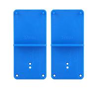 Hinge Hole Drilling Guide Template | 2PCS Cabinet Door Hinge Locator for Accurate Installation | Plastic Jig Tool for Woodworking/DIY/Skilled Use | Blue Punch Guide