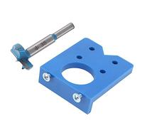 Hinge Hole Opener & Locator Set | 35mm Accurate Drilling Guide for Cabinet Doors/Furniture Hinges | ABS Plastic & Alloy Woodworking Tools | DIY Installation Kit