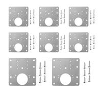 Hinge Kit, Cabinet Repair, 8 Premium Stainless Steel Plates Deliver Firm Fix and Bonding, Easy Installation Boosts Reinforced Durability, Door Panel Application for Refinish