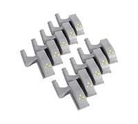 Hinge LED Sensor Light, 10pcs Warm Cool LED Hinge Light Cabinet Hinge LED Light Wardrobe Hinge Lamp for Home Kitchen Living Room Bedroom Cabinet Cupboard Closet Wardrobe (blanc chaud)