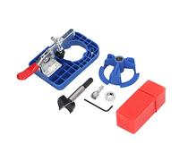 Hinge Opening Locator 35mm Plastic Aluminum Alloy Woodworking Hole Opener for Door Cabinet Drawer Fast Positioning High Accuracy Easy to Use (Blue)