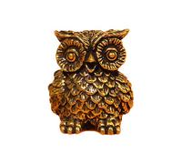 Hinge Toppers - Owl Shape Cabinet Corner Ornament for Embellishing | Antique Finish with Magnetic Base & Intricate Detailing for Dorms, Bedsides, Bookshelves and Lofts | 185 Character