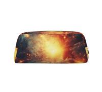 Hingor Dream Space Sky Star Print Fashion Stationery Trousse de toilette avec fermeture éclair pour cosmétiques, papeterie, sac à main, trousse à crayons - Voyage, Argenté., Taille unique, Pochette à