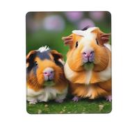 Hingor Joli tapis de souris imprimé cochons d'Inde avec bords cousus, texturé de qualité supérieure, base en caoutchouc antidérapant, pour ordinateur portable