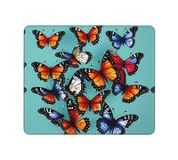 Hingor Tapis de souris imprimé papillon et violoncelle - Tapis de souris personnalisé - Tapis de souris imperméable - Base en caoutchouc antidérapant - Tapis de souris d'ordinateur pour souris sans