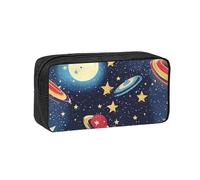 Hingor Trousse à crayons de grande capacité avec motif ciel étoilé et univers spatial