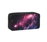 Hingor Trousse à crayons de grande capacité Motif galaxie et espace étoilé Violet
