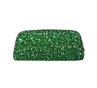 Hingor Trousse de toilette avec fermeture éclair pour cosmétiques, papeterie, sac à main, trousse à crayons - Vert à paillettes, doré, Taille unique, Pochette à monnaie