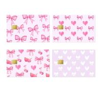 HINGTAI Autocollant Double Face pour Carte de crédit, Carte de débit, Motif cœur de Fille, Couverture de Carte pour Carte de débit, Fournitures de Couverture d'autocollant,Removable Bank Card Sticker