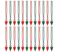 HINGTAI Lot de 24 ancres décoratives de Noël, crochets en silicone réutilisables pour suspendre vos décorations en toute sécurité sur le sapin, idéal pour les décorations de Noël Ornaments d'arbre