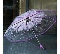 HINK Le Sakura Transparent Parapluie Transparent Fleur de Cerisier Champignon Apollo Sakura Parapluie PP Maison et Jardin vêtements de Pluie