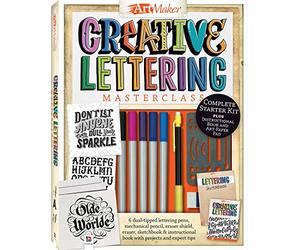 Hinkler Books Art Maker Creative Lettering Masterclass Kit
