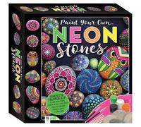 Hinkler – Kit de peinture Paint Your Own Neon Stones – Coffret Tuck Box
