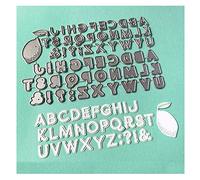 Hinleise Matrices de découpe en métal en forme de lettres de l'alphabet - Pochoir de gaufrage pour loisirs créatifs, scrapbooking, décoration de cartes