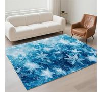 Hinnin Tapis Salon 100x200cm Marine Tapis de Couloir Chambre Moderne Lavable Antidérapant, Doux Pile Bou Grand Carpet pour Salon, Couloir, Salle à Manger, D'Entrée, Bureau 13-1252