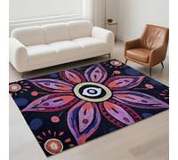 Hinnin Tapis Salon 160x230cm Dark Tapis de Couloir Chambre Moderne Lavable Antidérapant, Doux Pile Bouclée Grand Carpet pour Salon, Couloir, Salle à Manger, D'Entrée, Bureau 13-618