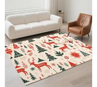 Hinnin Tapis Salon 40x60cm Colourful Tapis de Couloir Chambre Moderne Lavable Antidérapant, Doux Pile Bouclée Petit Carpet pour Salon, Couloir, Salle à Manger, D'Entrée, Bureau 13-606
