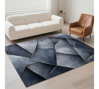 Hinnin Tapis Salon 50x80cm Charcoal Tapis de Couloir Chambre Moderne Lavable Antidérapant, Doux Pile Bouclée Petit Carpet pour Salon, Couloir, Salle à Manger, D'Entrée, Bureau 13-602