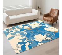 Hinnin Tapis Salon 50x80cm Navy Tapis de Couloir Chambre Moderne Lavable Antidérapant, Doux Pile Bou Petit Carpet pour Salon, Couloir, Salle à Manger, D'Entrée, Bureau 13-1216