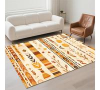Hinnin Tapis Salon 50x80cm Stripes Tapis de Couloir Chambre Moderne Lavable Antidérapant, Doux Pile Bou Petit Carpet pour Salon, Couloir, Salle à Manger, D'Entrée, Bureau 13-1096