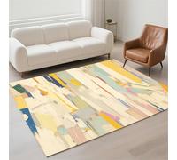 Hinnin Tapis Salon 70x140cm Abstract Tapis de Couloir Chambre Moderne Lavable Antidérapant, Doux Pile Bouclée Petit Carpet pour Salon, Couloir, Salle à Manger, D'Entrée, Bureau 13-764