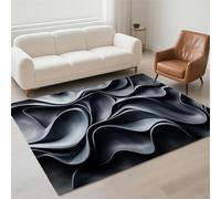 Hinnin Tapis Salon 80x150cm Charcoal Tapis de Couloir Chambre Moderne Lavable Antidérapant, Doux Pile Bouclée Grand Carpet pour Salon, Couloir, Salle à Manger, D'Entrée, Bureau 13-604