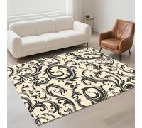 Hinnin Tapis Salon 80x150cm Vintage Tapis de Couloir Chambre Moderne Lavable Antidérapant, Doux Pile Bou Grand Carpet pour Salon, Couloir, Salle à Manger, D'Entrée, Bureau 13-1230