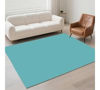 Hinnin Tapis Salon 90x150cm Blue Tapis de Couloir Chambre Moderne Lavable Antidérapant, Doux Pile Bouclée Grand Carpet pour Salon, Couloir, Salle à Manger, D'Entrée, Bureau 13-628