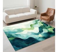 Hinnin Tapis Salon 90x150cm Watercolor Tapis de Couloir Chambre Moderne Lavable Antidérapant, Doux Pile Bou Grand Carpet pour Salon, Couloir, Salle à Manger, D'Entrée, Bureau 13-1024