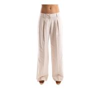 Hinnominate - Wide Pantalons - Femme - Pantalons - Beige - Taille: 36 FR