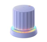 HINNV nceinte de douche Bluetooth magnétique, portable, étanche, équipée d'une lumière respiratoire, mini haut-parleur de basses profondes, peut répondre aux appels avec un bouton, pour salle de
