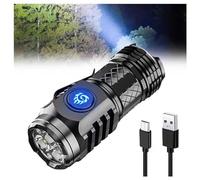 HINNVCL Monstre à Trois Yeux Mini Lampe Torche Super Puissance, Lampe Torche Allemande de la Taille d'un Pouce, Lampe Torche Mini Monstre à 3 Yeux, Petite Lampe de Poche Rechargeable Étanche pour