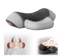 HINNVCL Oreiller de massage pour le cou, coussin de massage 3 en 1, coussin de massage chauffant pour le cou, oreillers en mousse à mémoire de forme, masseur chauffant pour homme et femme