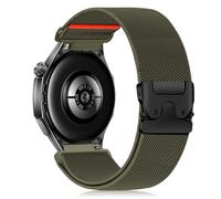 Hinnwer 22mm Nylon Bracelets Compatible avec Huawei Watch GT 6 46mm/GT 6 Pro/5/GT 5/GT 5 Pro/GT 4/4 46mm, Fermoir Parachute Sport Loop Bracelet pour Huawei Watch Ultimate 2 Vert Armée