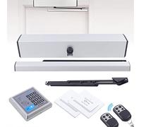 HINOPY Ferme-porte automatique 24 V avec fonction de blocage - Ouvre-porte électrique - Ferme-porte battante avec télécommande et 5 cartes IC