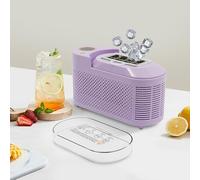 HINOPY Machine à glaçons compacte 12 V, 120 W avec clip, 8 cubes en 10 à 15 minutes, mini machine à glaçons 60 dB, machine à glaçons portable pour la maison, le bureau, le camping