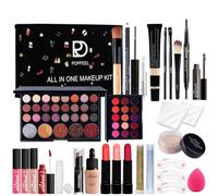 Hinourisha coffret maquillage femme, lot maquillage, make up set, palette maquillage yeux, Coffret Cadeau Maquillage Ado Fille avec Ombres Paupières, Rouge à Lèvres, Pinceaux, Mascara A191