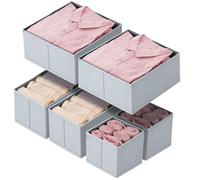hinrey Lot de 6 organiseurs de tiroirs pour armoire Malm Pax - Boîtes de rangement, système de rangement, pliable, organisateur de penderie, chambre à coucher, vêtements de bébé, chaussettes