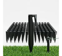 Hinrichs Lot de 100 piquets de Terre pour Robot Tondeuse, câble de délimitation - Crochet pour Robot Tondeuse - Accessoires pour Robot Tondeuse - Compatible avec Gardena, Husqvarna, Bosch, Worx, etc.