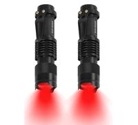 HinsGEAR Lot de 2 lampes de poche LED à mode unique 1 mode évolutif pour astronomie, aviation, observation nocturne