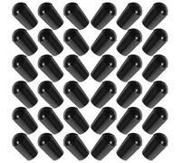 HINTRMENT 100pcs Protection de Cintre en Pvc Noir Embouts Ronds Faciles à Installer et Transporter pour Rangement Placard et Armoire