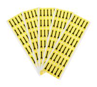 HINTRMENT 150 Autocollants Indicateurs de Flèche Jaunes Autocollants Adhésifs Faciles à Décoller 1,4 X 0,4 Pouce pour Inspection Industrielle Portes et Bois École Église