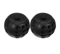 HINTRMENT 2 Pièces Boule de Dévidoir de Tuyau en Caoutchouc Noir, 8mm, | Bouchon pour Enrouleur Rétractable, Limiteur de Position, Évite L’emmêlement et L’usure, Trou 5/16