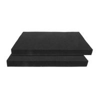 HINTRMENT 2 Pièces Éponges de Culture Hydroponique Rectangulaires en Écume Noire pour Semis, Système de Culture sans Sol, Économie D'espace, pour Plantation sur Balcon