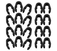 HINTRMENT 20 pièces Clips de Câbles pour Microphone Flexibles Plastique Supports pour Micro et Perches Boompole Accessoires pour Ktv Studios et Concerts