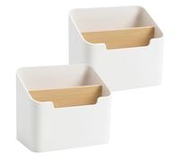 HINTRMENT 2pièces Boîte Rangement Bureau Organiseur de Stylo Télécommande Multifonctionnel pour Maison Bureau avec Compartiments