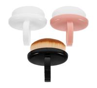 HINTRMENT 3 pièces Brosse Dépoussiéreuse Ongles Douce avec Poignée Courte pour Nettoyage et Polissage Manucure Accessoire Polyvalent Résistant et Portable pour Fournitures Nail Art