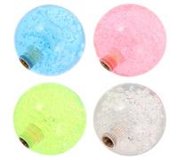 HINTRMENT 4 Pièces Bouton de Joystick de Jeu en Plastique, Tête Boule pour Manette D’arcade, Filetage 5mm, Profondeur 12mm, Compatibilité Large, Confort Ergonomique