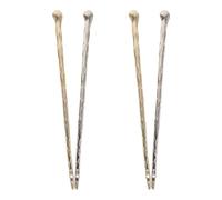 HINTRMENT 4pcs Épingles à Cheveux Françaises en Alliage Argenté pour Femmes, Élégantes et Résistantes, pour Coiffures Sophistiquées Lors des Occasions Spéciales